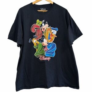 Disney 2022 Mickey & Friends Graphic T-Shirt Black 2XL